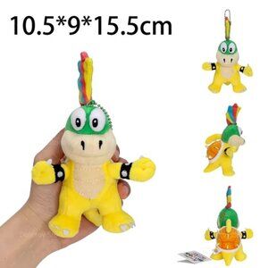 Super Mario Lemmy Koopa Plush Keychain Backpack Charm Soft Toy